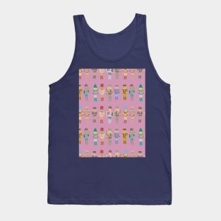 Nutcrackers on pink Tank Top